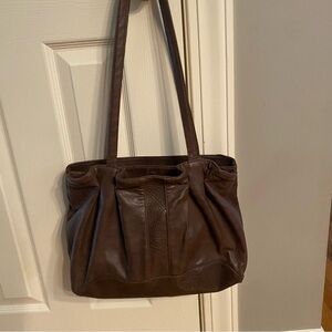 Elegant Brown Vegan Leather Handbag